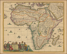 Totius Africae Accuratissima Tabula . . . By Frederick De Wit