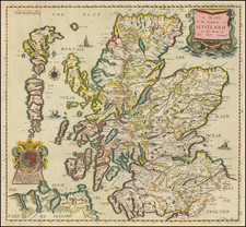 A Mapp of the Kingdome of Scotland by Ric Blome by his Matys. Command By Richard Blome