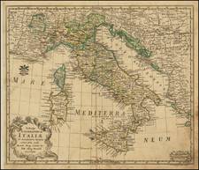 Italy Map By Leonard Von Euler