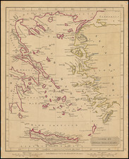 Greece Map By John Arrowsmith