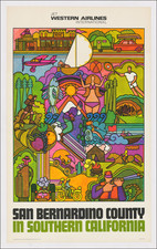 Baja California, Pictorial Maps, Other California Cities and Travel Posters Map By San Bernardino Economic Development Commission