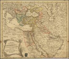 Turkey and Turkey & Asia Minor Map By Leonhard Euler