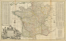 A New and Exact Map of France Dividid into all its Provinces and Acquisitions, according to the Newest Observations . . .  By Herman Moll