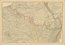 A Map of the Northern Part of France, with The Adjacent Netherlands, and the Course of the Rhine from Upper Alsace to Dusseldorf; to facilitate the Knowledge of the Operations Carried on by The Austrian Armies against The French Conventional Troops By William Faden