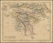 Greece Map By John Arrowsmith