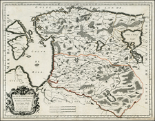 Baltic Countries Map By Nicolas Sanson