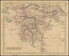 Greece Map By John Arrowsmith