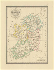 Ireland Map By Th. Lejeune