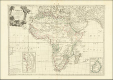 L'Afrique divisee en ses principaux Etats Assujettie aux Observations Astronomique . . .  By Paolo Santini