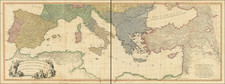 A Map of the Mediterranean Sea with the Adjacent Regions and Seas in Europe, Asia and Africa. London: Printed for W. Faden, Geographer to the King By William Faden