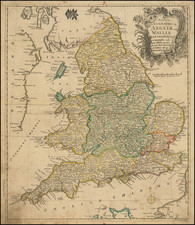 England Map By Leonard Von Euler