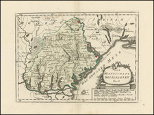 Ukraine and Romania Map By Franz Johann Joseph von Reilly