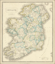 Ireland Map By George Philip