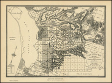 Map of the San Diego Bay Region showing the location of the Sweetwater Dam & Reservoir and the District commanded by Pipe Lines . . . May 1888 By Transactions / Society of American Civil Engineers