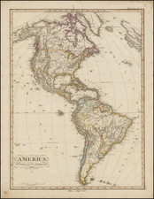 America Map By F. Von Stulpnagel  &  Adolf Stieler