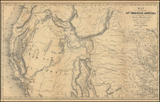 Map To Illustrate Capt. Bonneville's Adventures among the Rocky Mountains . . . 1849 By Joseph Hutchins Colton