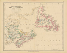 Eastern Canada Map By Henry Darwin Rogers  &  Alexander Keith Johnston