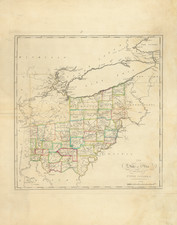 Ohio and Michigan Map By Mathew Carey