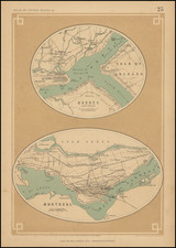 Eastern Canada and Quebec Map By Henry Darwin Rogers  &  Alexander Keith Johnston