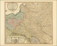 A Map of the Kingdom of Poland and Grand Dutchy of Lithuania Including Samogitia and Curland, Divided according to their Dismemberments -- with the Kingdome of Prussia . . . MD CC XCIX . . . 1799  (2d Edition) By William Faden