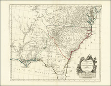 Florida, South, Alabama, Tennessee, Southeast, Georgia, North Carolina, South Carolina, Midwest and American Revolution Map By Paolo Santini