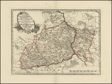 [ Warsaw to Krakow ]  Der Koniglichen Republik Polen Woiwodschaften Krakuw u Sanomir mit dem untern Teile der Woiwodschaft Lublin undd dem Herzogthme Severein  oder Klein Polen westlicher Theil . . .  By Franz Johann Joseph von Reilly