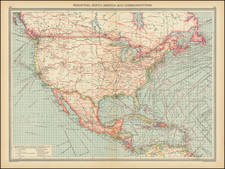 United States, North America and Canada Map By George Philip & Son