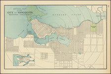 British Columbia Map By George F. Cram