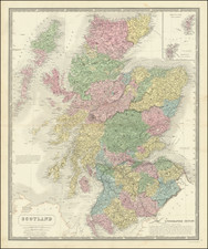 Scotland Map By Alexander Keith Johnston