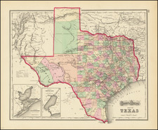 Texas Map By O.W. Gray