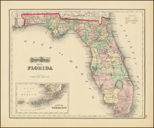 Florida Map By O.W. Gray