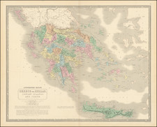 Greece or Hellas, Ionian Islands and Crete By W. & A.K. Johnston