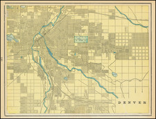 Colorado and Colorado Map By George F. Cram