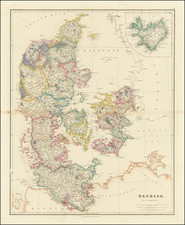 Denmark Map By John Arrowsmith