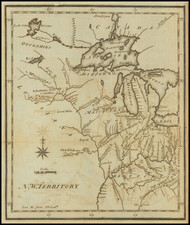 Kentucky, Midwest, Illinois, Indiana, Michigan, Minnesota, Wisconsin and Iowa Map By Joseph Scott