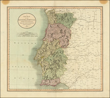 Portugal Map By John Cary