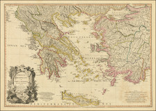 Turkey, Turkey & Asia Minor and Greece Map By William Faden