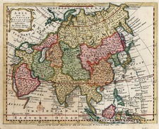 Asia and Asia Map By Emanuel Bowen