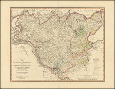 A Map of The Dutchy of Holstein with the Territories of the Imperial Towns Hamburg & Lubek, Also The Bishoprick of Eutin, Laid down from Fischer's Map and Corrected by B___ . . . 1804 By William Faden