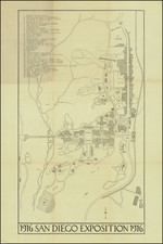 San Diego Map By National Views Co.