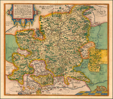 Europe and Germany Map By Abraham Ortelius