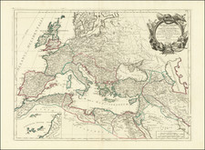 [ Roman Empire ]   Imperii Romani Occidentis Scilicet et Orientis Tabula . . . 1779 By Paolo Santini / Giovanni Antonio Remondini