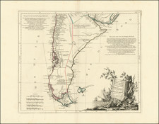 Argentina and Chile Map By Paolo Santini