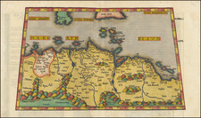 [Africa] Tabula II Aphricae. (title on verso) (shows Malta and part of Sicily and Sardinia) By Lorenz Fries