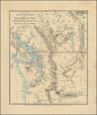 Pacific Northwest, Washington and British Columbia Map By James Wyld