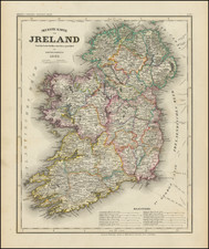 [ Ireland ].  Neueste Karte von Jreland … 1850 By Joseph Meyer