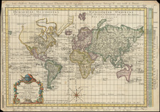 World Map By Etienne Andre Philippe de Pretot