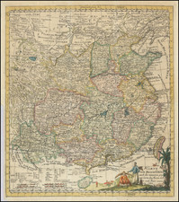 [ China ]   Carte vom Reich China nach der neuesten grossen Carte des Herrn. d'Anville und Hase entworfen 1762 By Johann Justine Gebauers