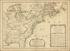 United States, Midwest and Canada Map By Jean-Baptiste Nolin