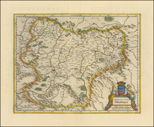 Romania Map By Willem Janszoon Blaeu  &  Johannes Blaeu